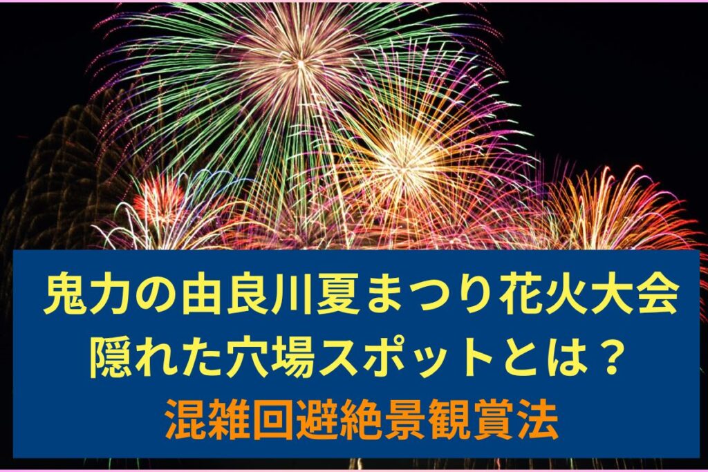 鬼力の由良川夏まつり花火大会2025の隠れた穴場スポットとは？混雑回避絶景観賞法