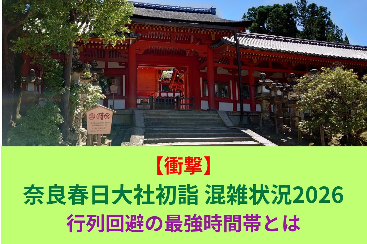 【衝撃】奈良春日大社初詣混雑状況2026|行列回避の最強時間帯とは