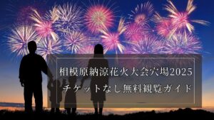 相模原納涼花火大会穴場2025チケットなし無料観覧ガイド