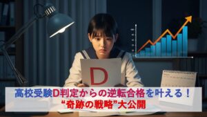 高校受験D判定からの逆転合格を叶える！“奇跡の戦略”大公開