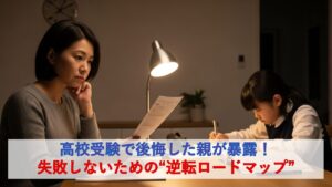 高校受験で後悔した親が暴露！失敗しないための“逆転ロードマップ”