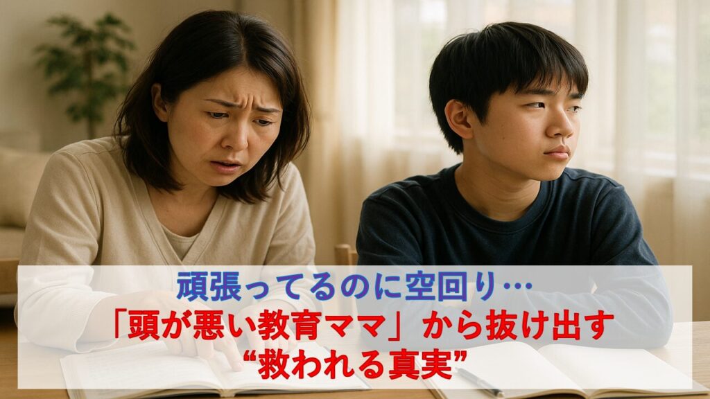 頑張ってるのに空回り…「頭が悪い教育ママ」から抜け出す“救われる真実”