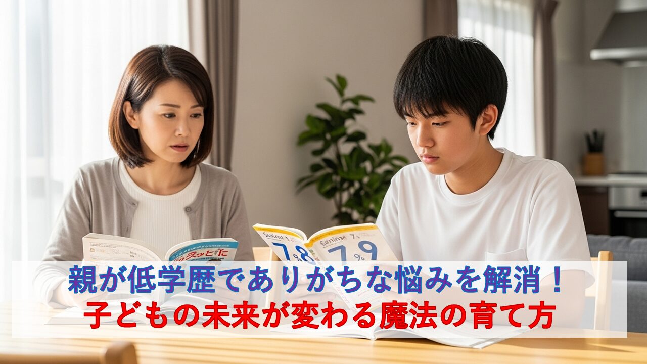 親が低学歴でありがちな悩みを解消！子どもの未来が変わる魔法の育て方