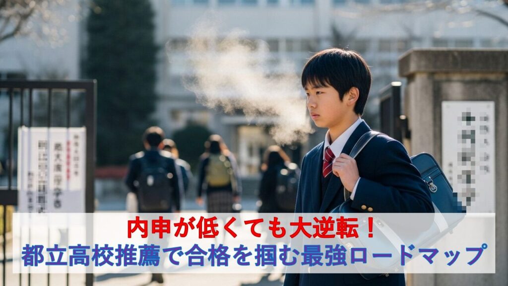 内申が低くても大逆転！都立高校推薦で合格を掴む最強ロードマップ