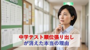 昔は当たり前だった中学テスト順位張り出しが消えた本当の理由