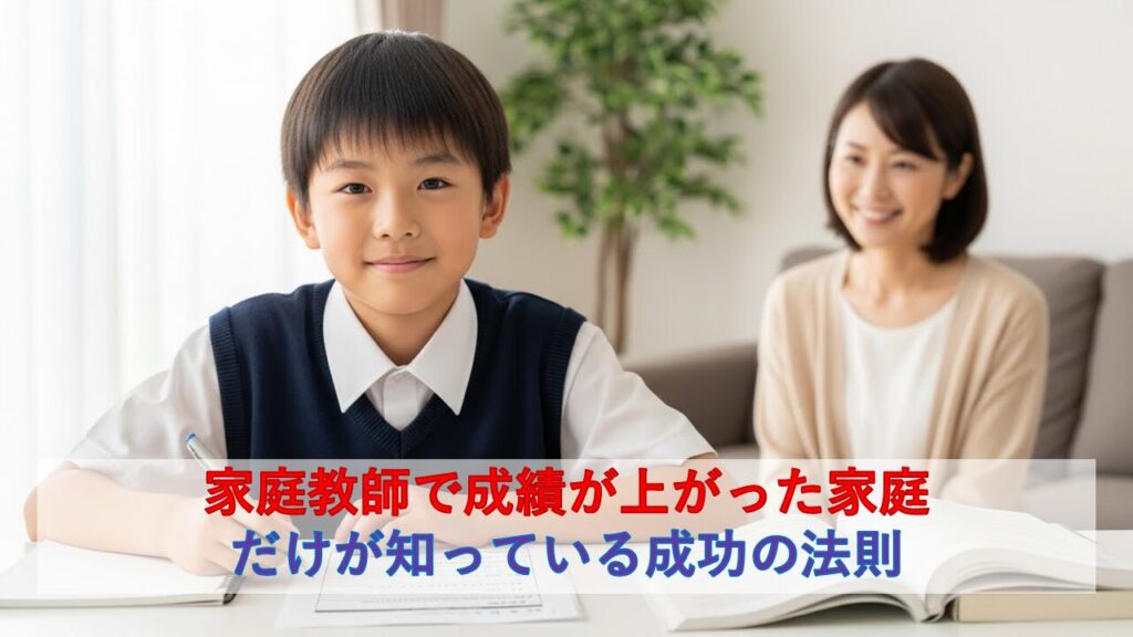 家庭教師で成績が上がった家庭だけが知っている成功の法則