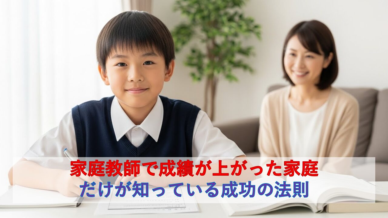 家庭教師で成績が上がった家庭だけが知っている成功の法則